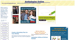Desktop Screenshot of anthologiesonline.com